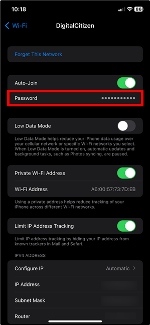 How to check the Wi-Fi password on iPhone for any network