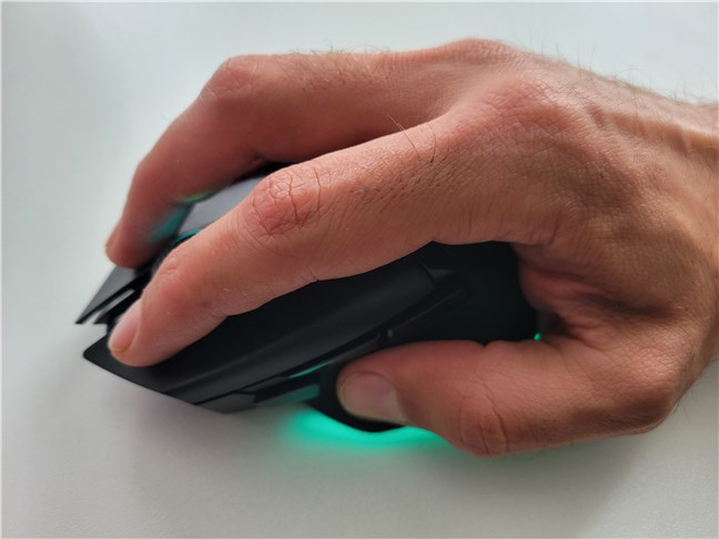 Using the Razer Basilisk V3 Pro gaming mouse