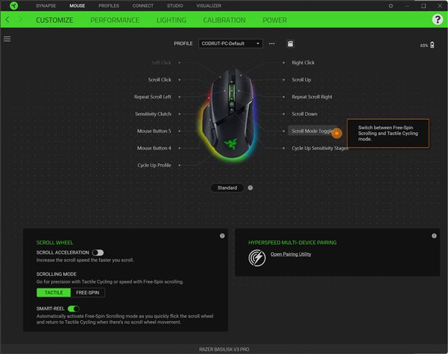 Customizing the buttons in Synapse