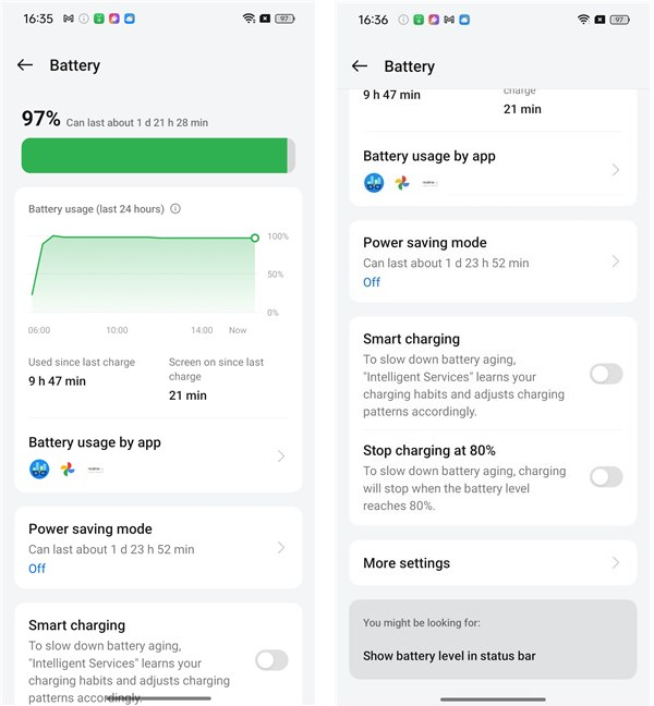 The phone has a large battery and support fast charging