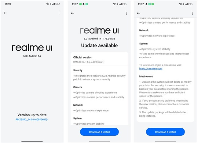 The realme 12 Pro 5G comes with Android 14 and realme UI 5.0