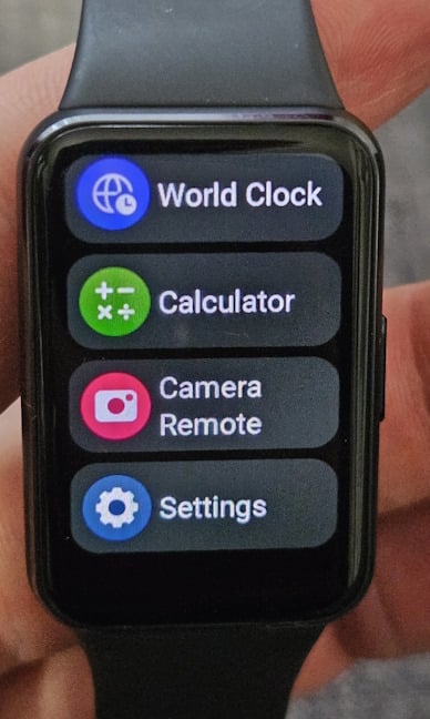 Some of the apps found on the Samsung Galaxy Fit3