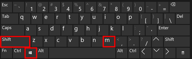 Win + Shift + M restores all open windows