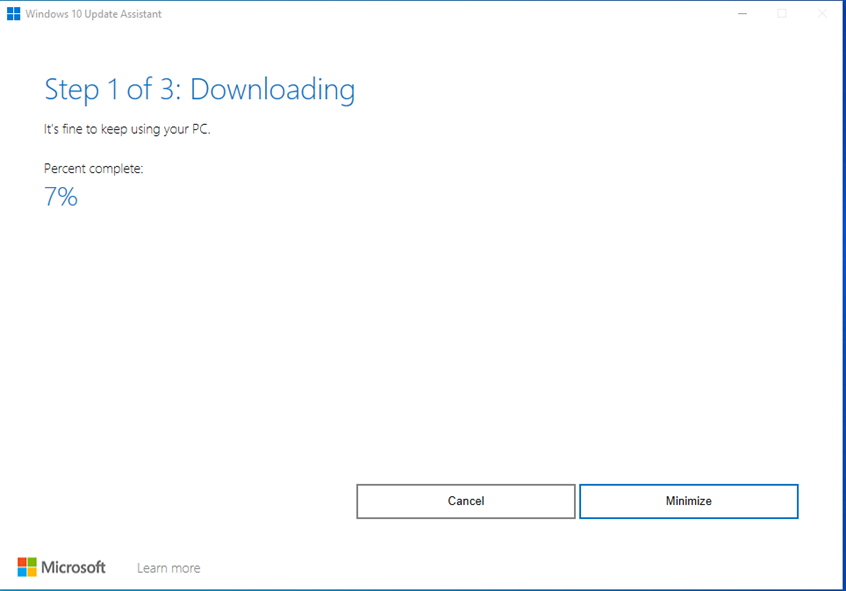 Windows 10 Update Assistant downloads Windows 10 22H2