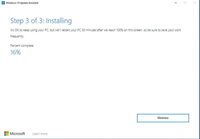 Windows 10 Update Assistant is upgrading to Windows 10 22H2