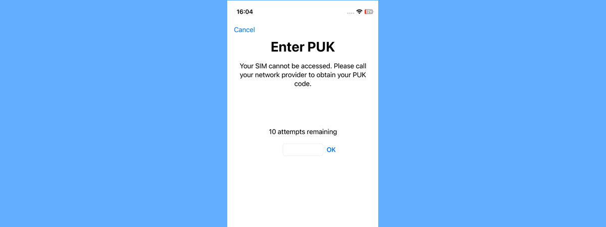 How to unlock your iPhone's SIM using its PUK code