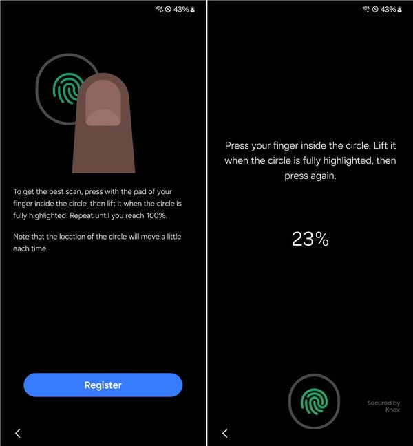 The fingerprint reader misses at times