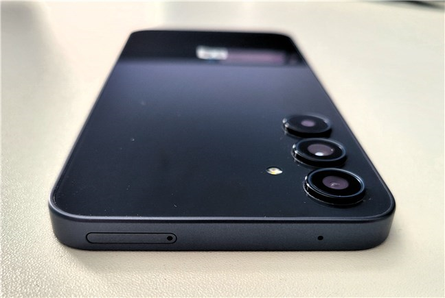 The top edge of the Samsung Galaxy A35