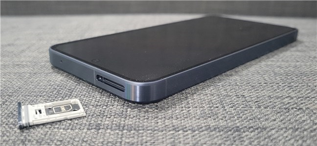 The Samsung Galaxy A55 can use a micro SD card