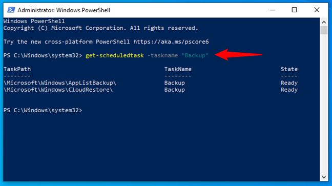How to find a scheduled task by name in PowerShell