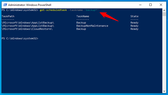 How to find multiple scheduled tasks by name in PowerShell