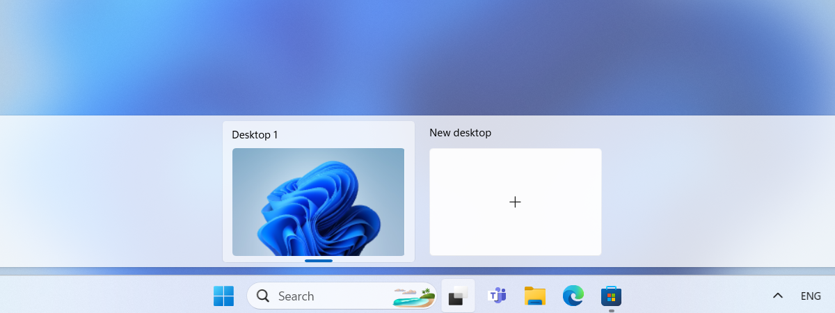 How to show the desktop on a Windows 11 computer