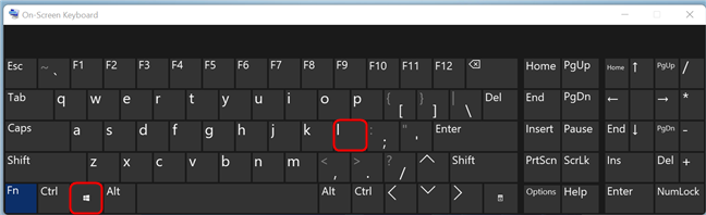 Press Windows + L