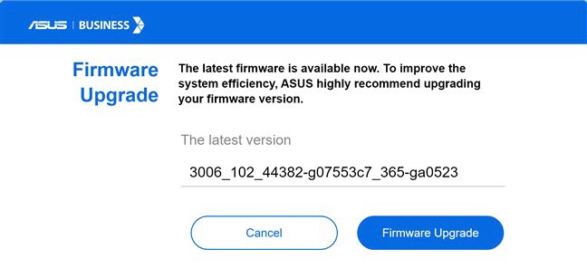 Upgrading the firmware is a good idea