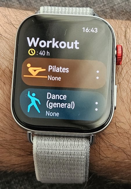 Tracking workouts from the HUAWEI WATCH FIT 3