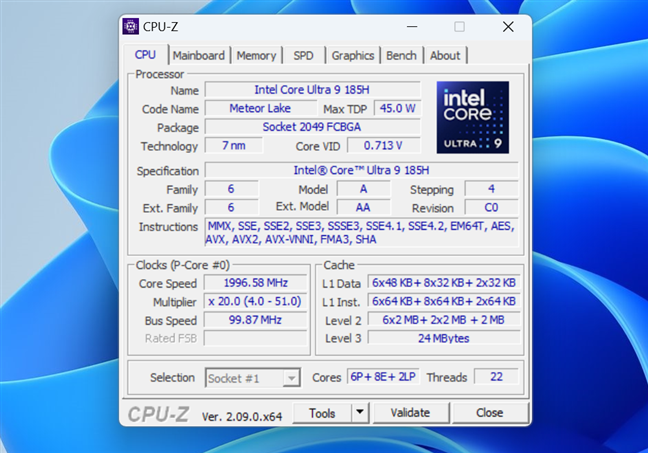The processors used by the ASUS NUC 14 PRO+