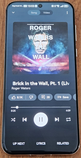 The audio experience is satisfying