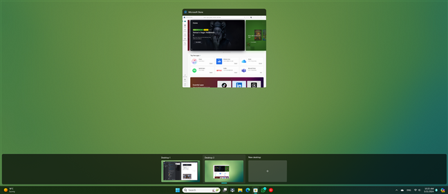 Virtual desktops in Windows 11