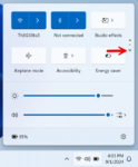 How to open and use the Quick Settings panel in Windows 11