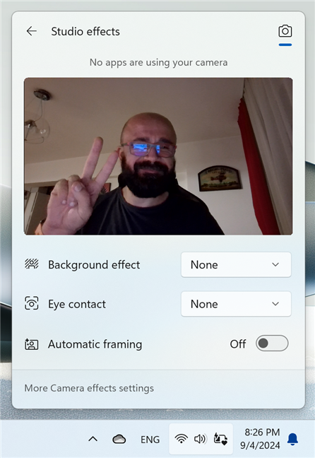 Navigating the more limited Studio effects experience