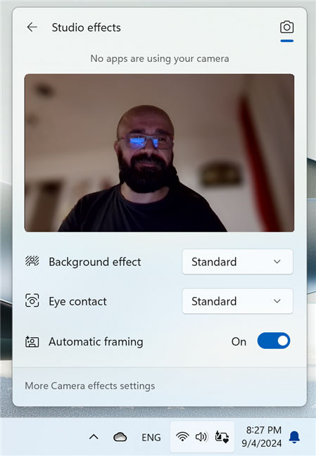 Enable Studio effects on a laptop with AMD Ryzen AI