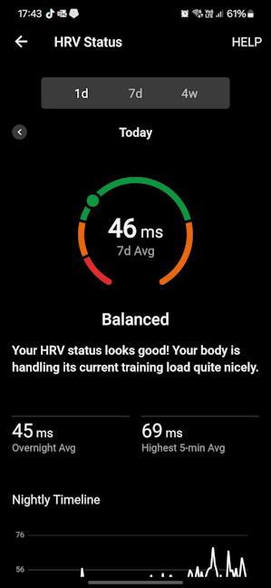 The HRV metrics are very useful