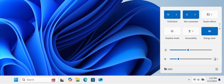 How to open and use the Quick Settings panel in Windows 11 - Digital ...