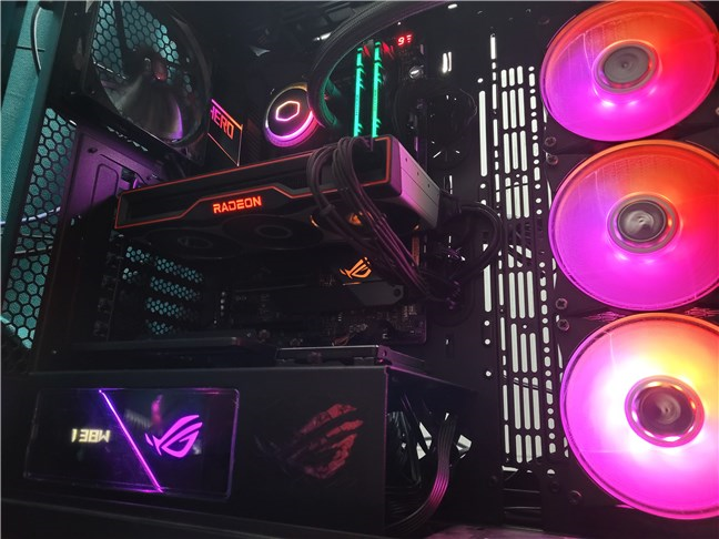 An AMD Radeon RX 6800 GPU; it works with AMD FSR up until version 3.1