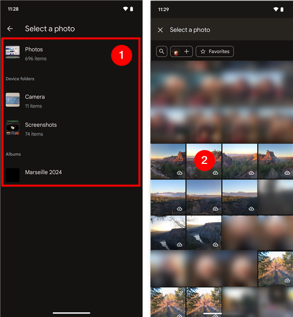 Select a photo and open it
