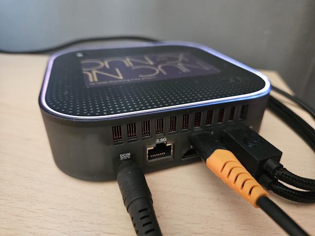 I powered up the ASUS NUC and set up Windows 11