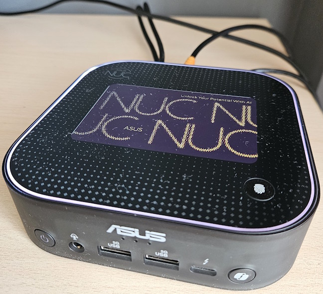ASUS NUC 14 Pro AI+ gathers a lot of dust and fingerprints