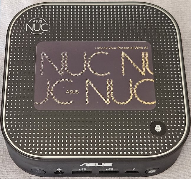 ASUS NUC 14 Pro AI+ features a cool E Ink display