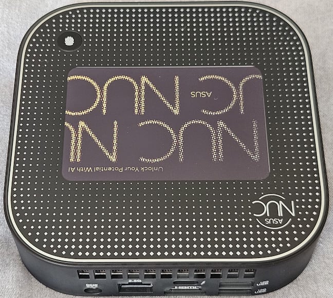 There are many ports on the back too