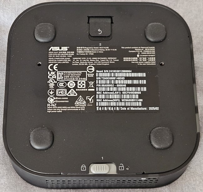 ASUS NUC 14 Pro AI+ features a tool-free design