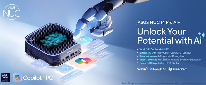 Introducing the new ASUS NUC 14 Pro AI+