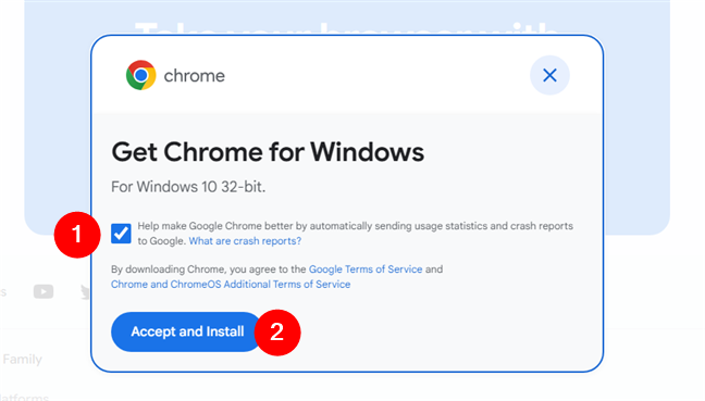 How to download Chrome for Windows 10 32-bit