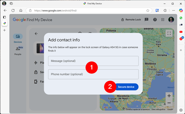 Add contact info