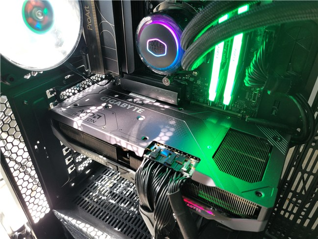 The GPU mounted in my test system