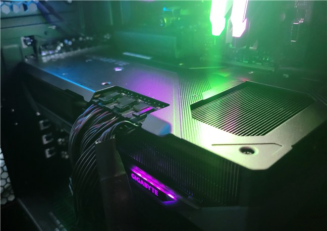 There's only a small RGB area on the side
