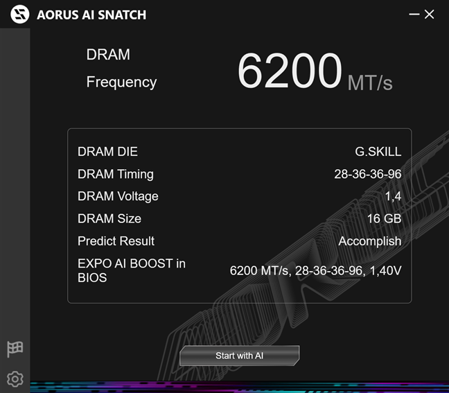 AORUS AI Snatch overclocks your RAM