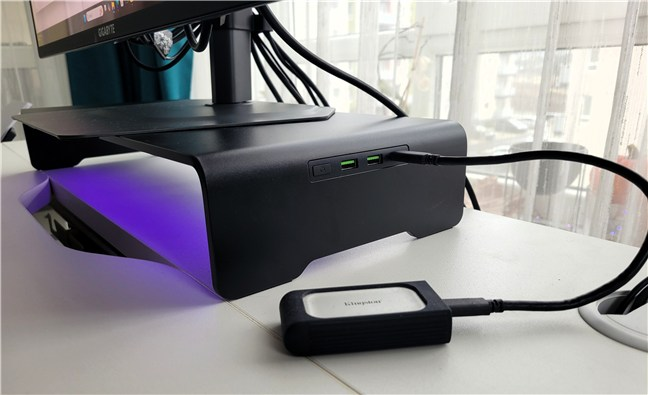 The USB ports are quite handy