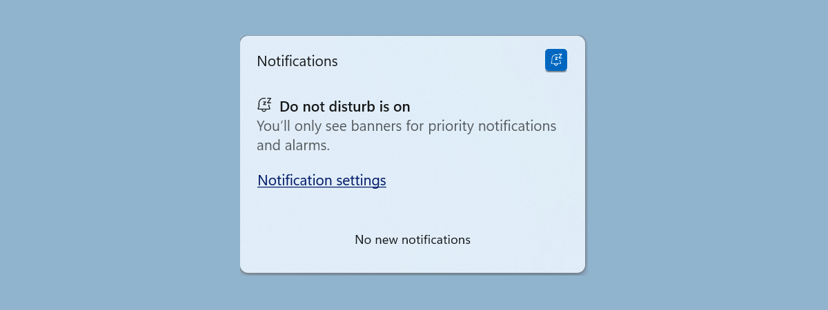 Do not disturb in Windows 11: How to turn it on or off