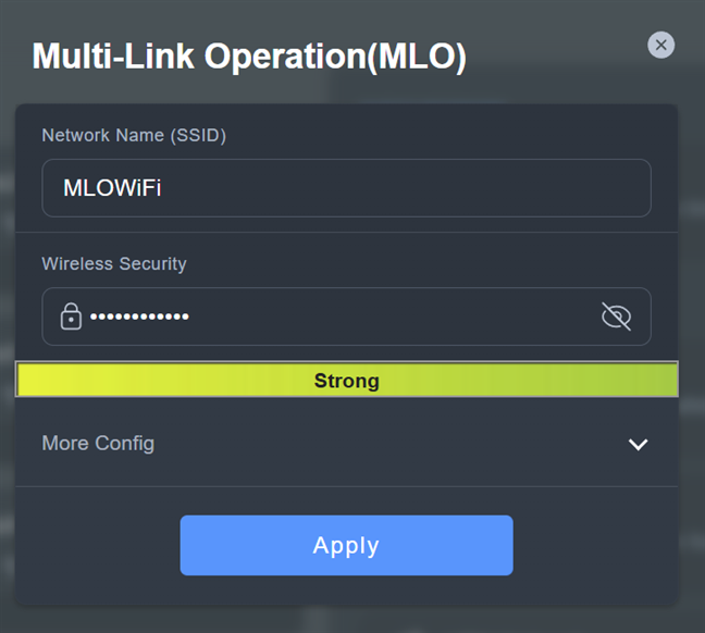 Setting up the Wi-Fi name and password