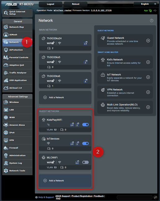 Select the Wi-Fi you want to edit