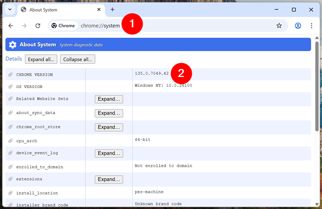 How to check Chrome's version on a computer