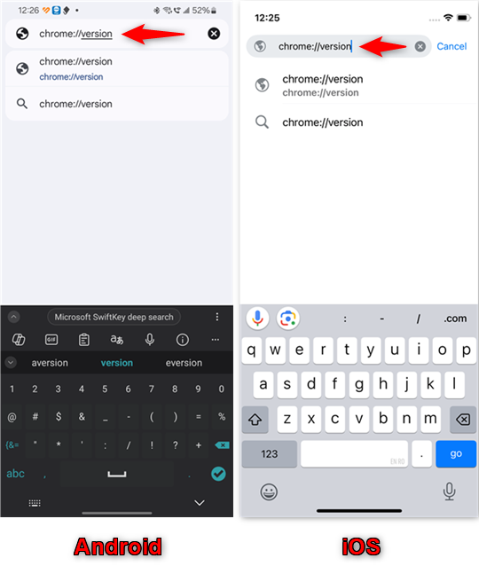 Type this address in Chrome on Android or iOS