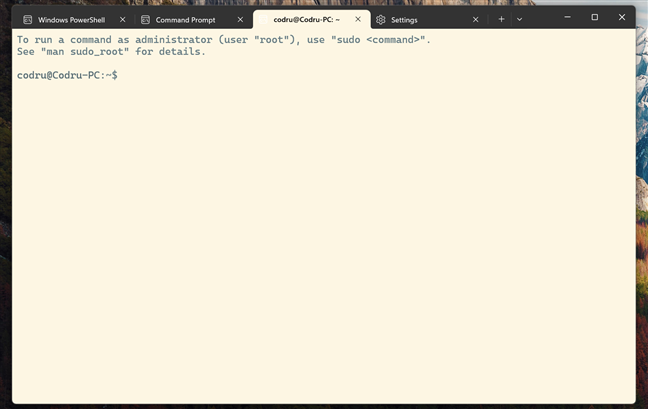 A bright profile for Ubuntu in Windows Terminal