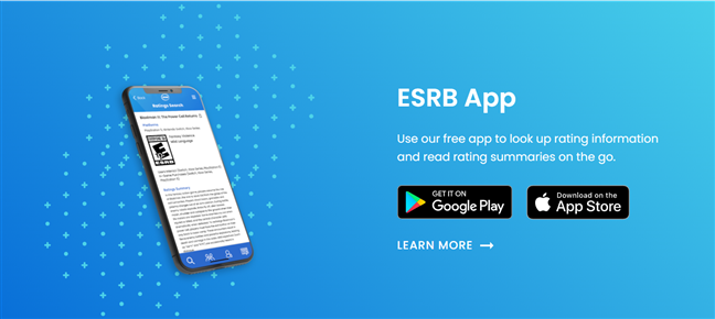There's an ESRB app for both Android and iOS