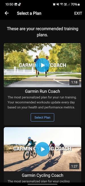 You get access to free coaching for Running and Cycling