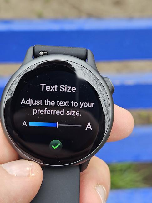 Adjusting the text size is a great idea